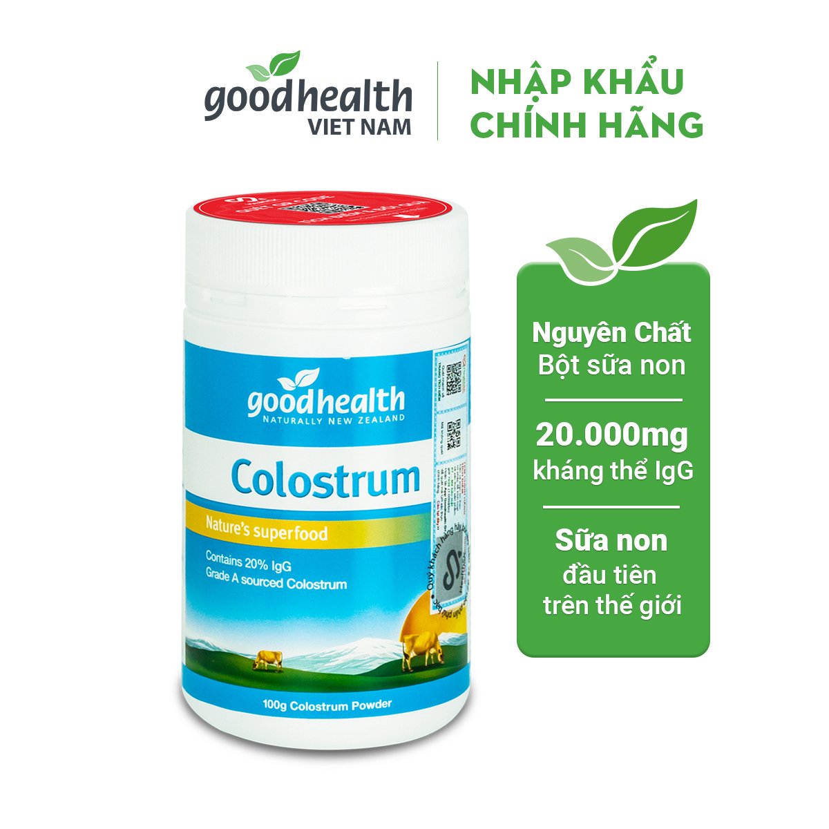 Sữa non Goodhealth Colostrum 100g tăng cường miễn dịch