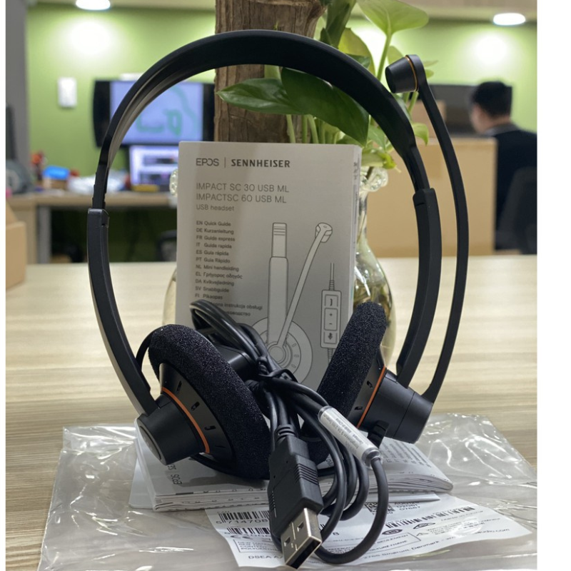 Tai nghe Sennheiser SC 60 USB - Hàng chính hãng