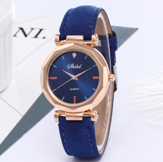 Đồng hồ nữ dây da kính pha lê PA01