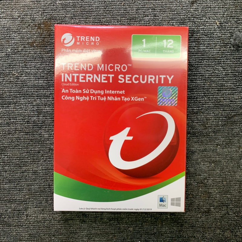 Bảng giá Thẻ diệt viruts Trend Micro Internet security Phong Vũ