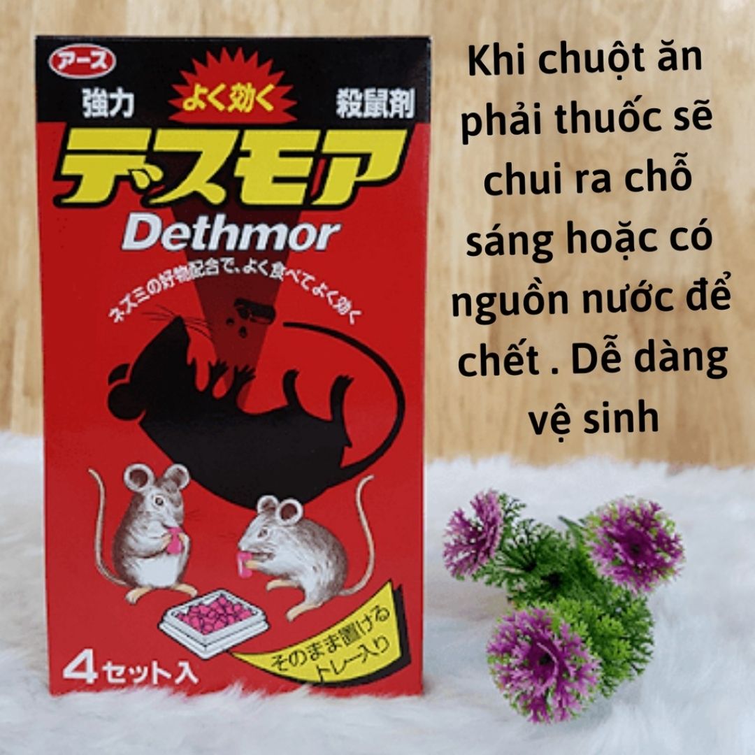 Viên Đuổi Chuột Dethmor Nhật Bản (Hộp 4 Vỉ)