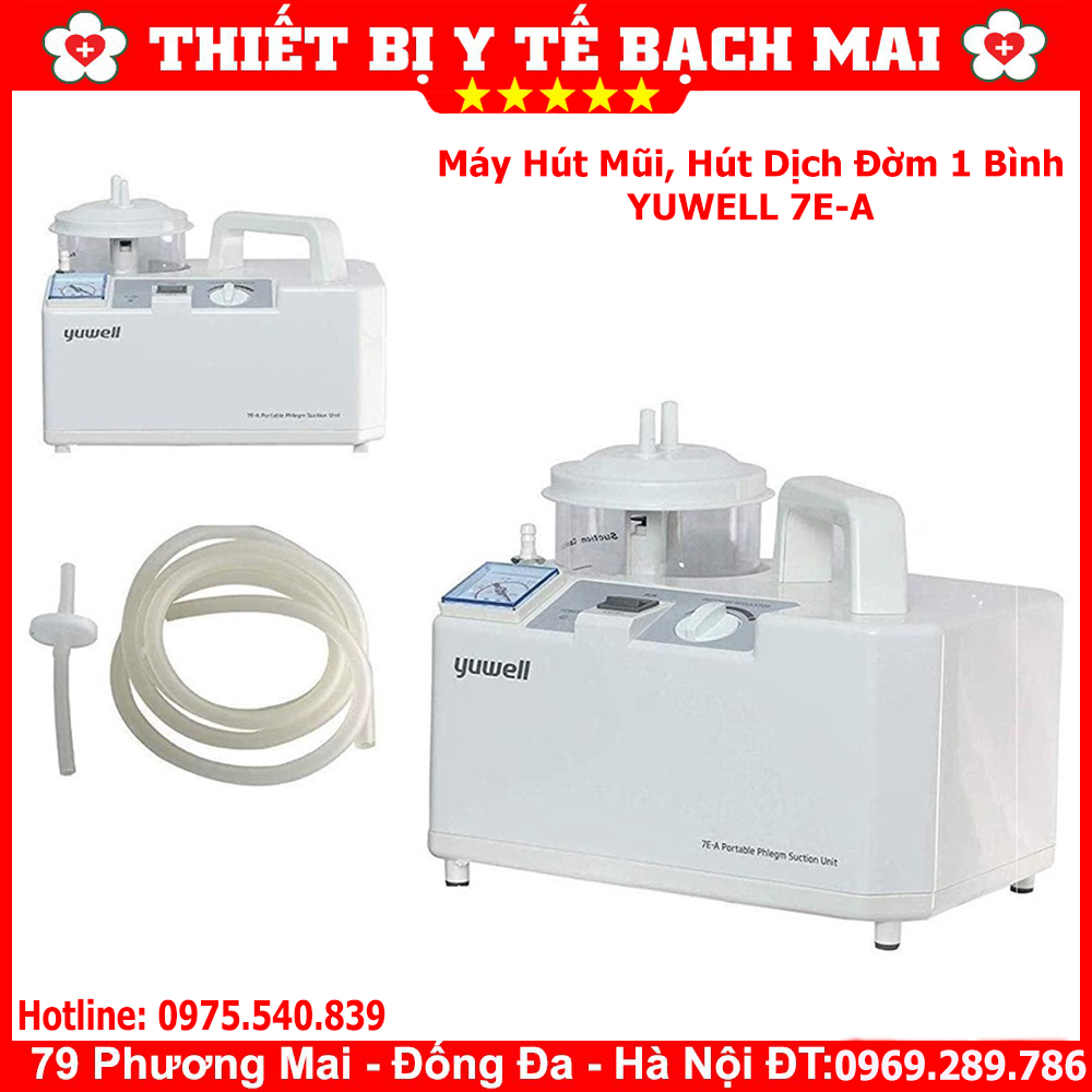 Máy Hút Mũi - Máy Hút Dịch 1 Bình Yuwell 7E-A