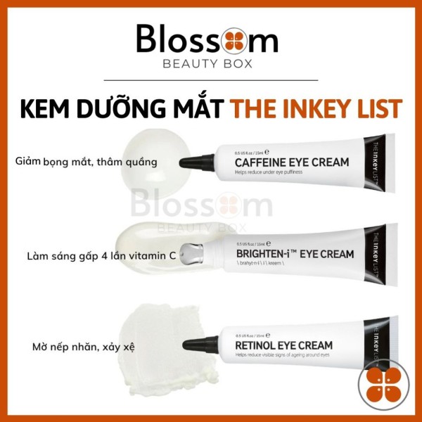 Kem dưỡng mắt The INKEY List Brighten-i Retinol Caffein Eye Cream 15ml (Bill Anh) giá rẻ
