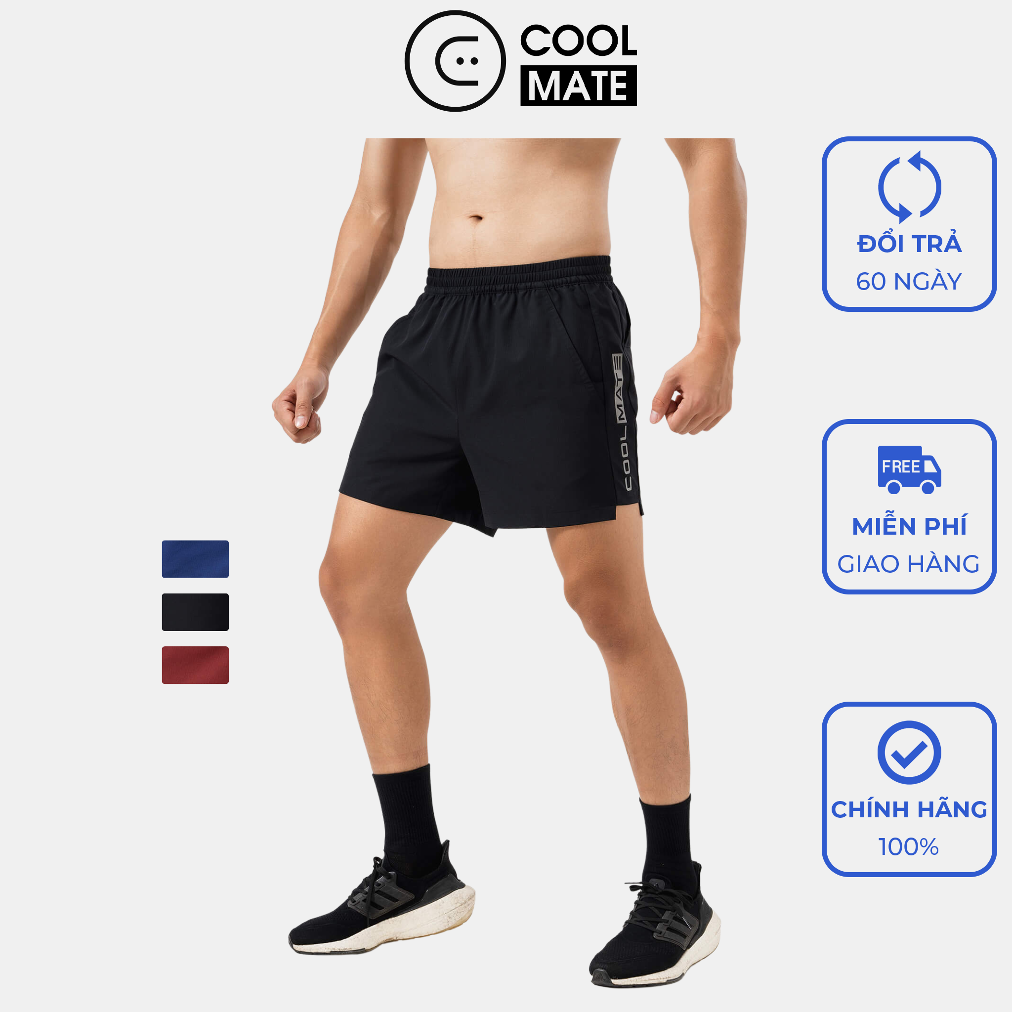 Quần Shorts Gym 5 Essentials siêu thấm hút nhanh khô - Thương hiệu Coolmate