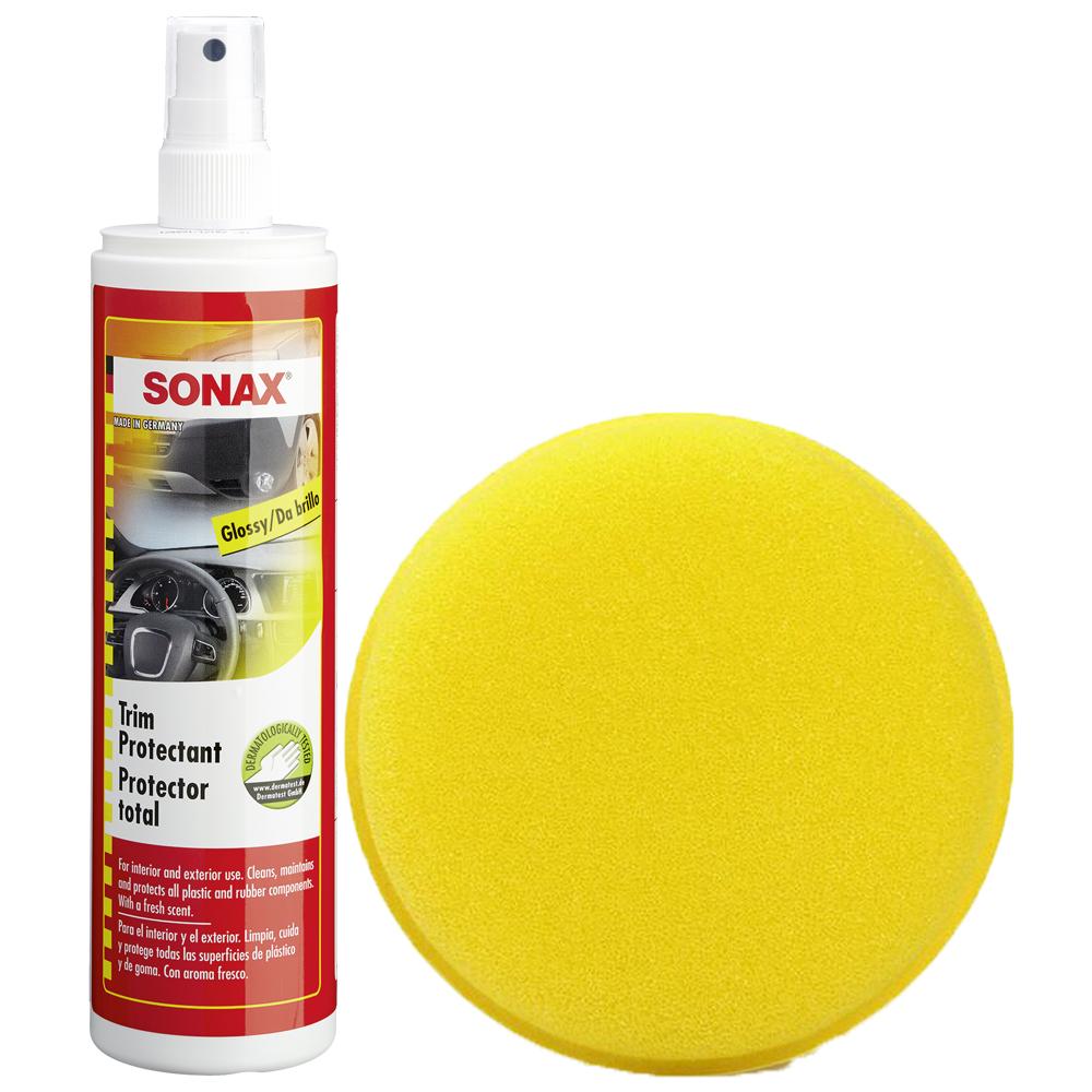 Bảo dưỡng nhựa sonax 380041 + bọt biển tròn vàng bt1015