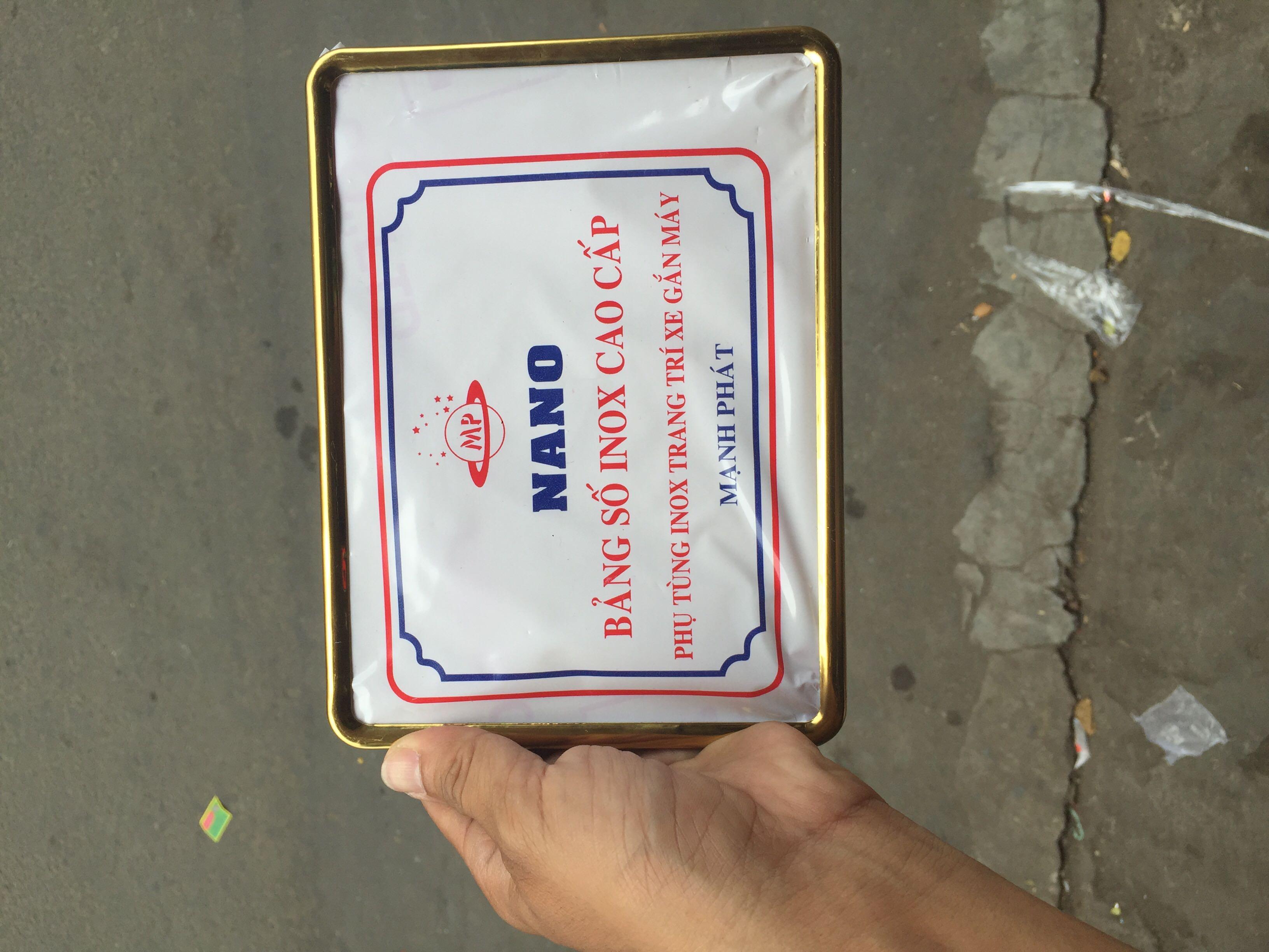 [Hcm]Yellow License Plate Cover for Motorbikes