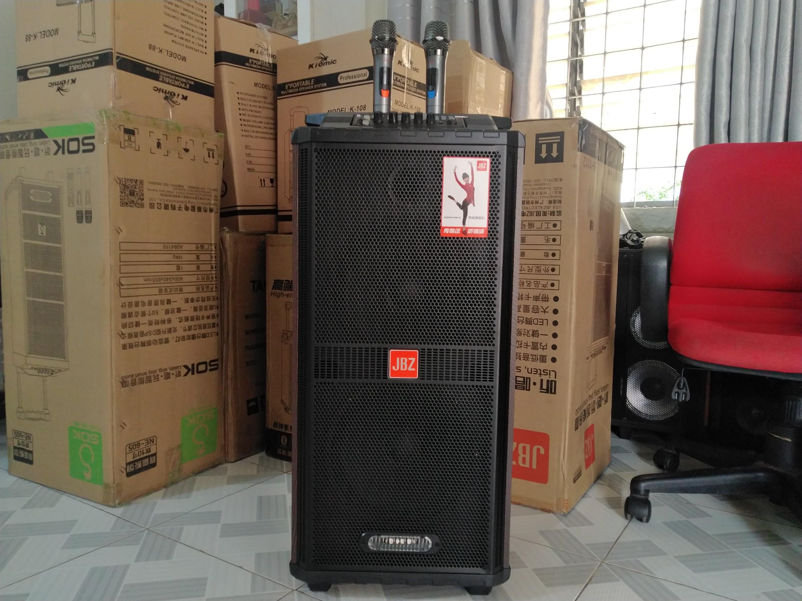 [HCM]Loa kéo JBZ 1012 thùng gỗ bass đôi