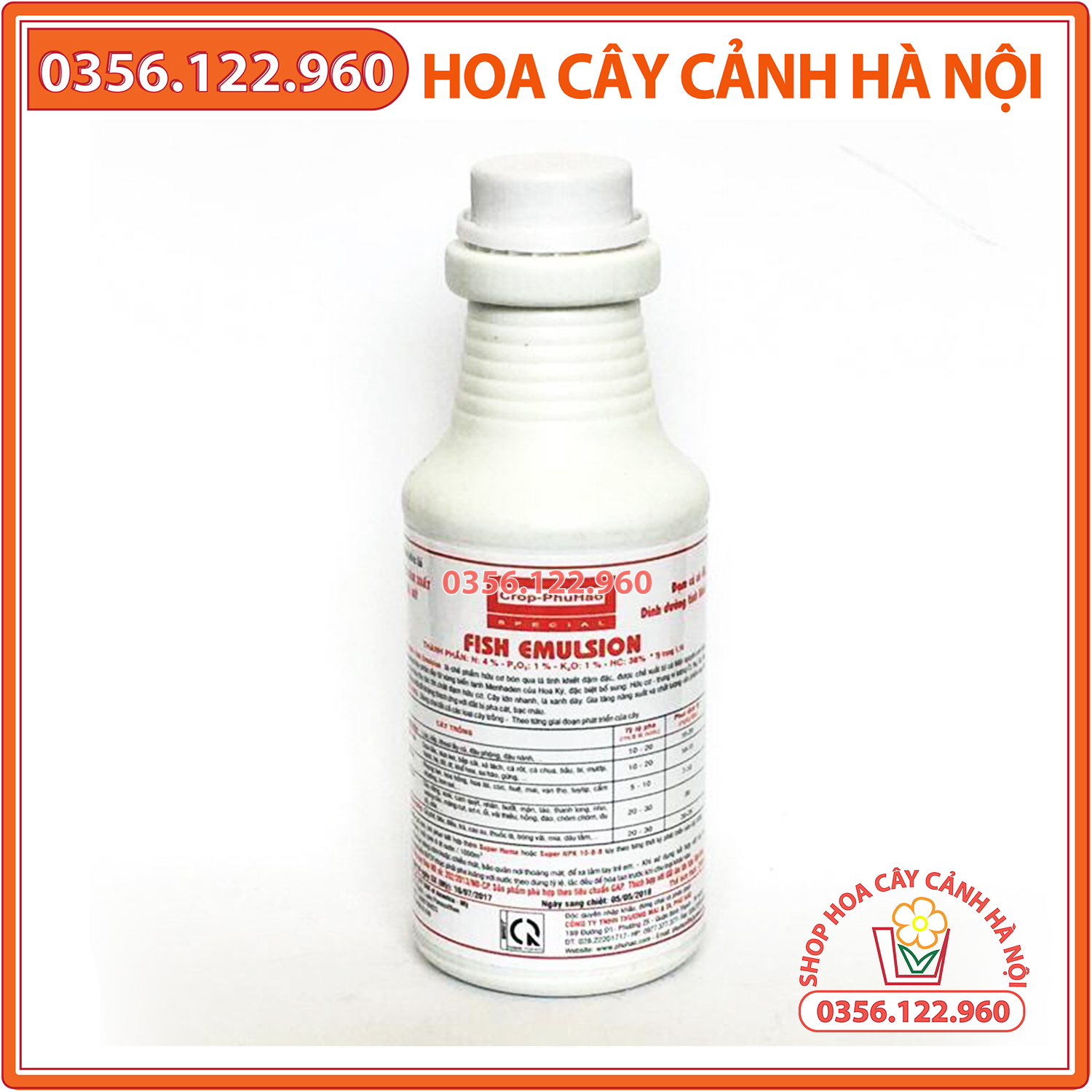 Phân Đạm cá cô đặc Fish Emulsion 250ml
