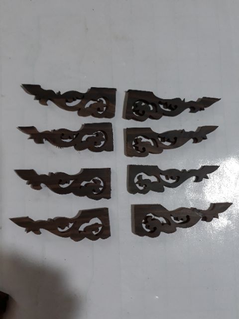 Combo 8hoa chân + 4 chân quỳ + 1 hổ phù mun