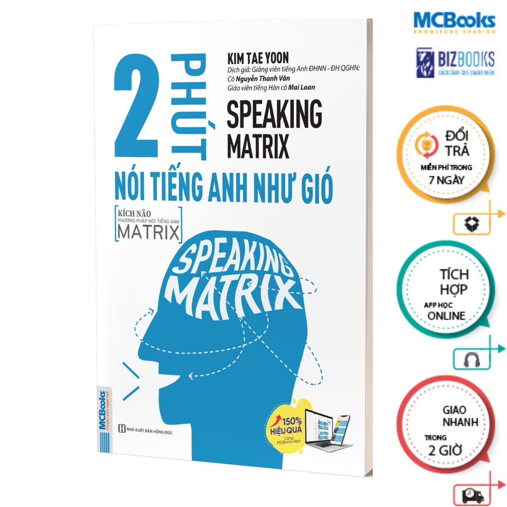 Sách - Speaking Matrix – 2 phút nói tiếng Anh như gió - McBooks