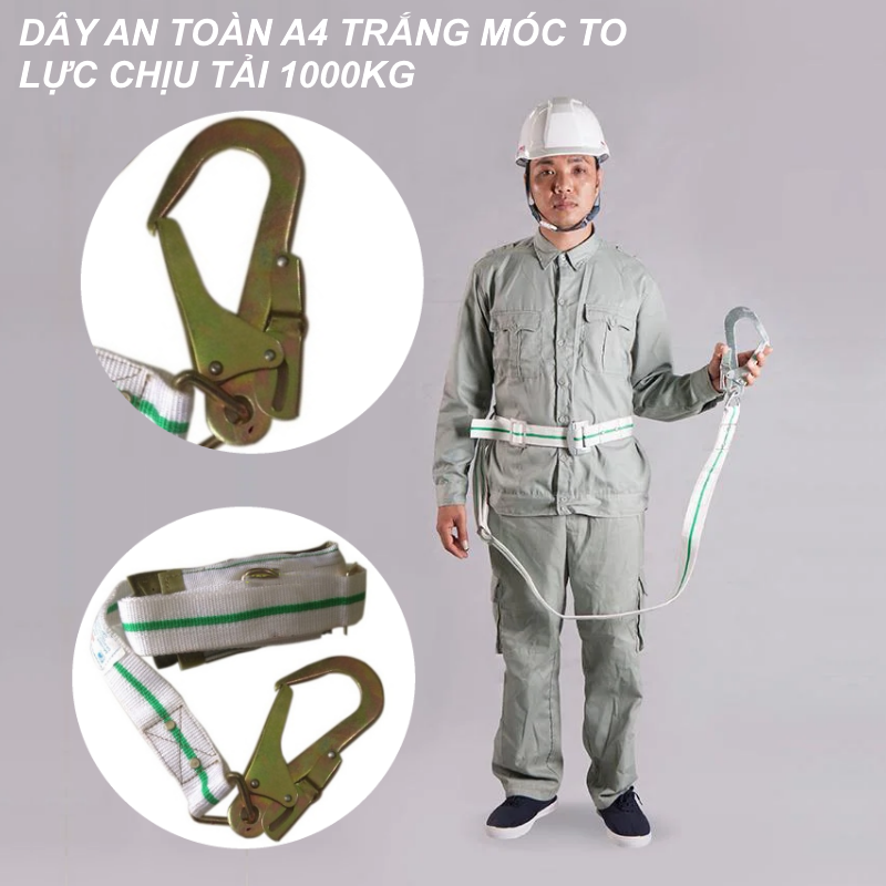 Wire safety Labor A4 White hook to, straps workwear on high
