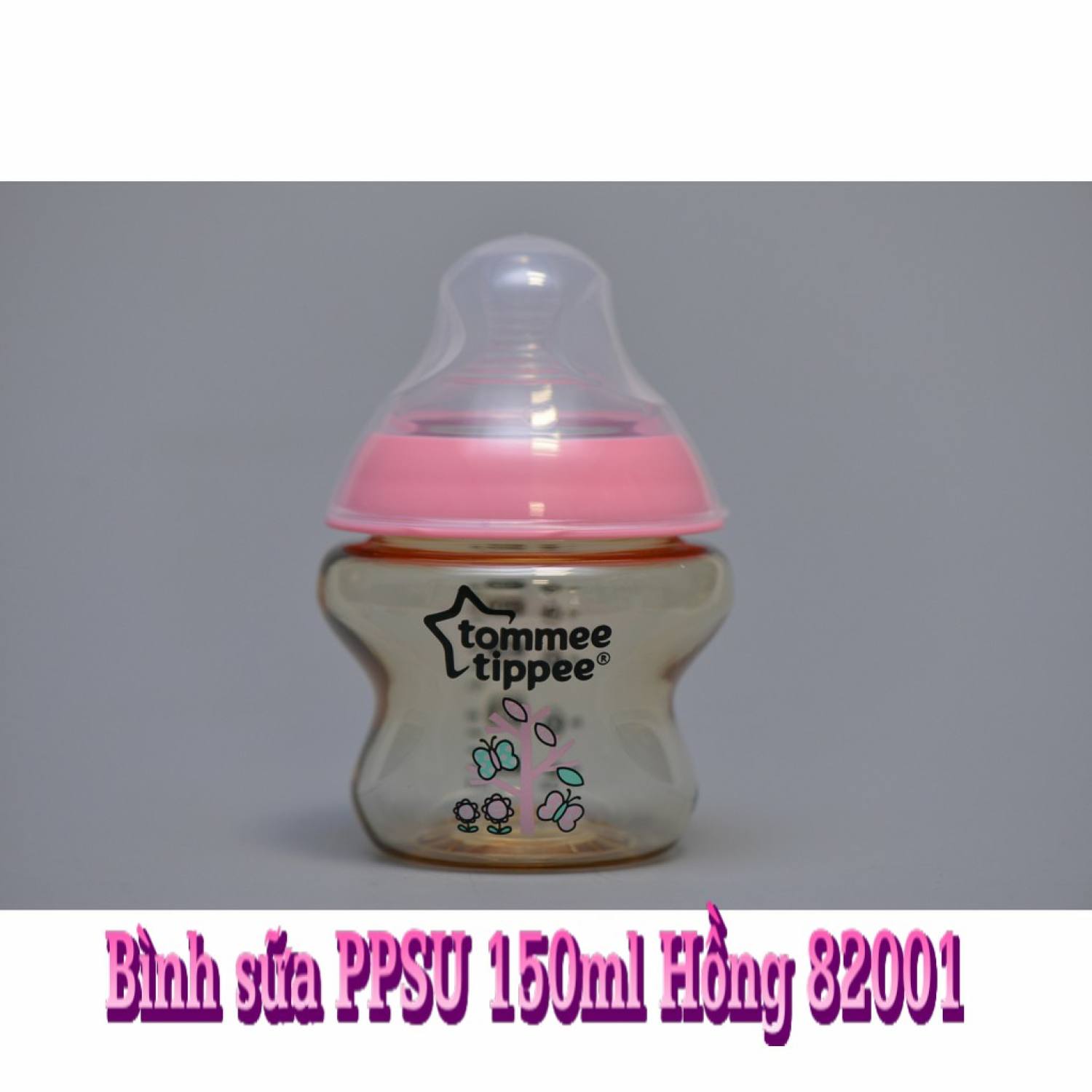 Bình sữa PPSU 150ml (kèm núm ti chảy sữa chậm) 0 tháng trở lên ( 82000, 82001,82002)
