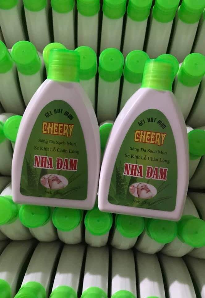 Gel lột mun cheery 200gr than tre và nha đam, hút sạch mụn, không gây kích ứng da, khô da_love beautiful