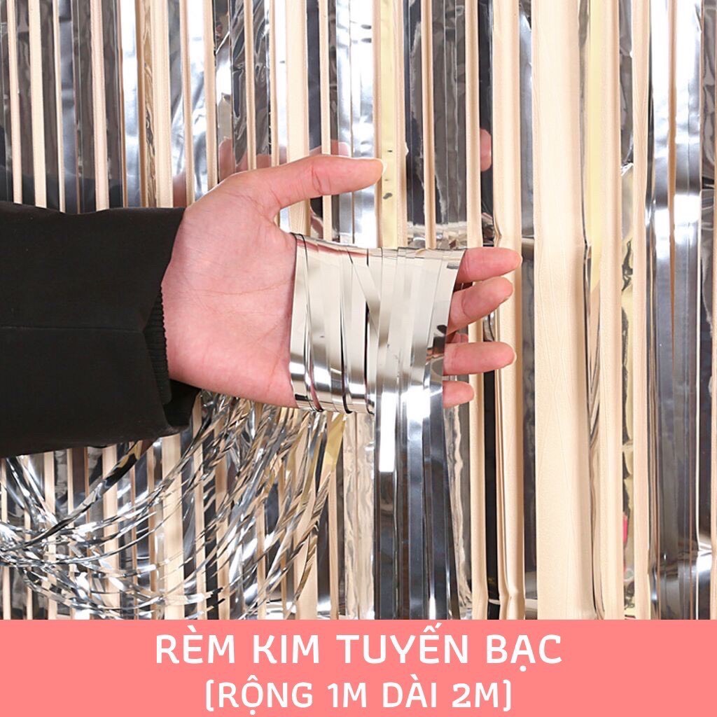 Rèm trang trí background sinh nhật, tiệc cưới kích thước 1x2m