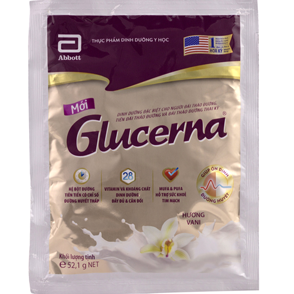 Combo 50 gói sữa Glucerna hướng lúa mạch và vani 52.1g x 50 (date 2024)
