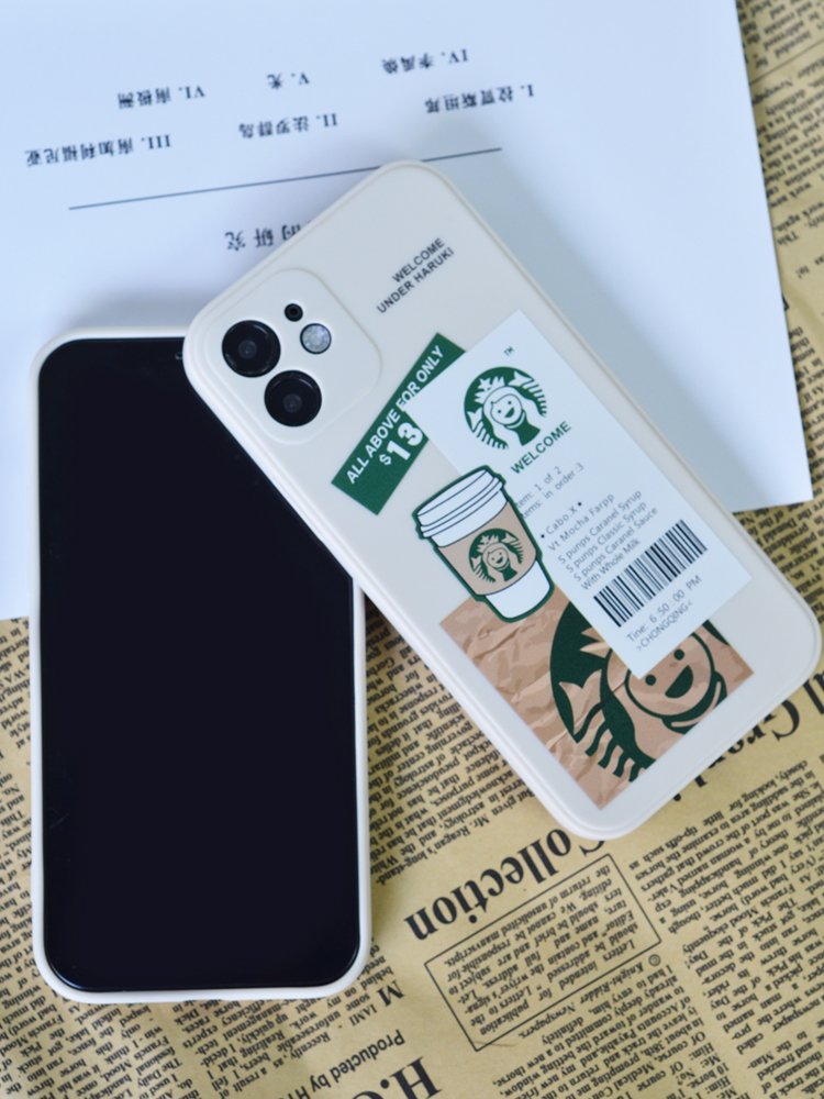 Ốp iphone bảo vệ cam,ốp lưng hình ly nước Starbuck - Sam Case