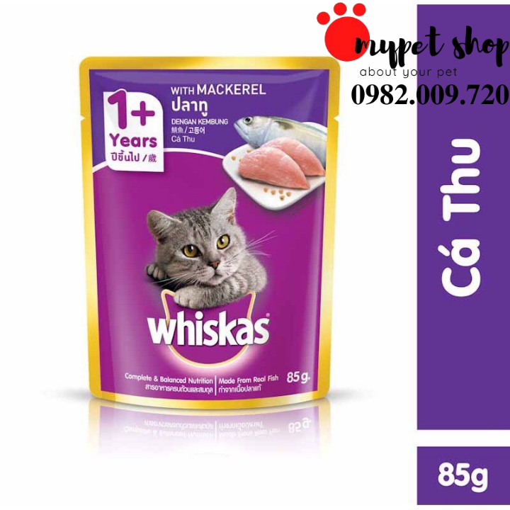 Pate cho mèo whiskas 85g