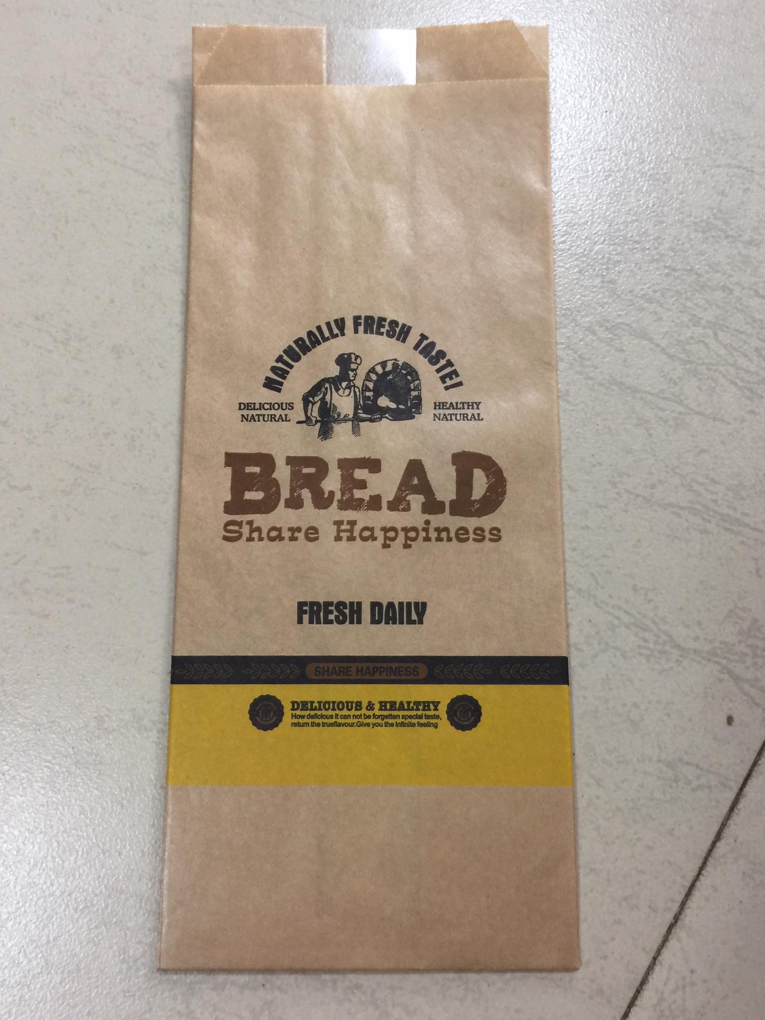 Túi bánh mỳ hoa cúc dọc Bread ( kt 12*30cm )  tập 50 cái