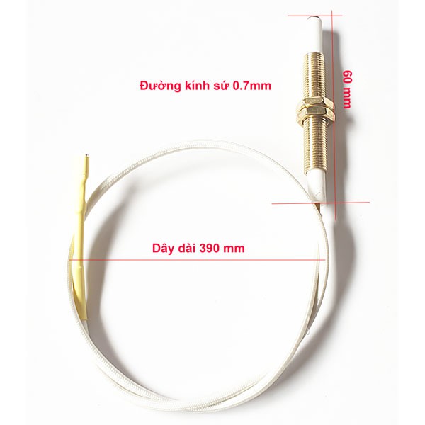 Kim sứ đánh lửa bếp gas âm đa năng ic đánh lửa có ốc Ren điều chỉnh cao thấp -Thay lắp đa số các loại bếp ga cùng kích thước - 1 cái