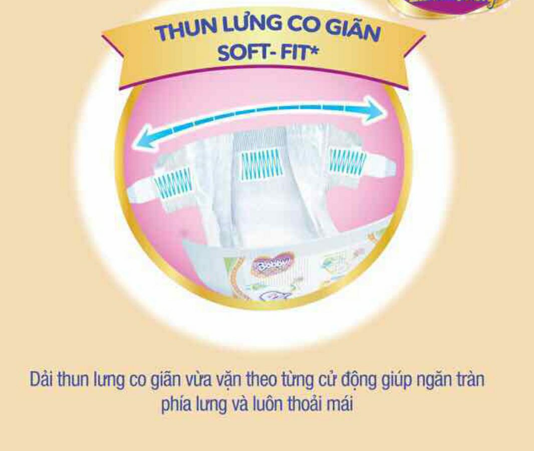 Tả dán Bobby Extra Soft Dry đủ size S74, L64, L58,Xl52