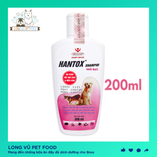 Sữa Tắm Chó Mèo Hantox Hồng Diệt Phòng Bọ Chét, Ve, Mòng, Ghẻ 200ml thumbnail