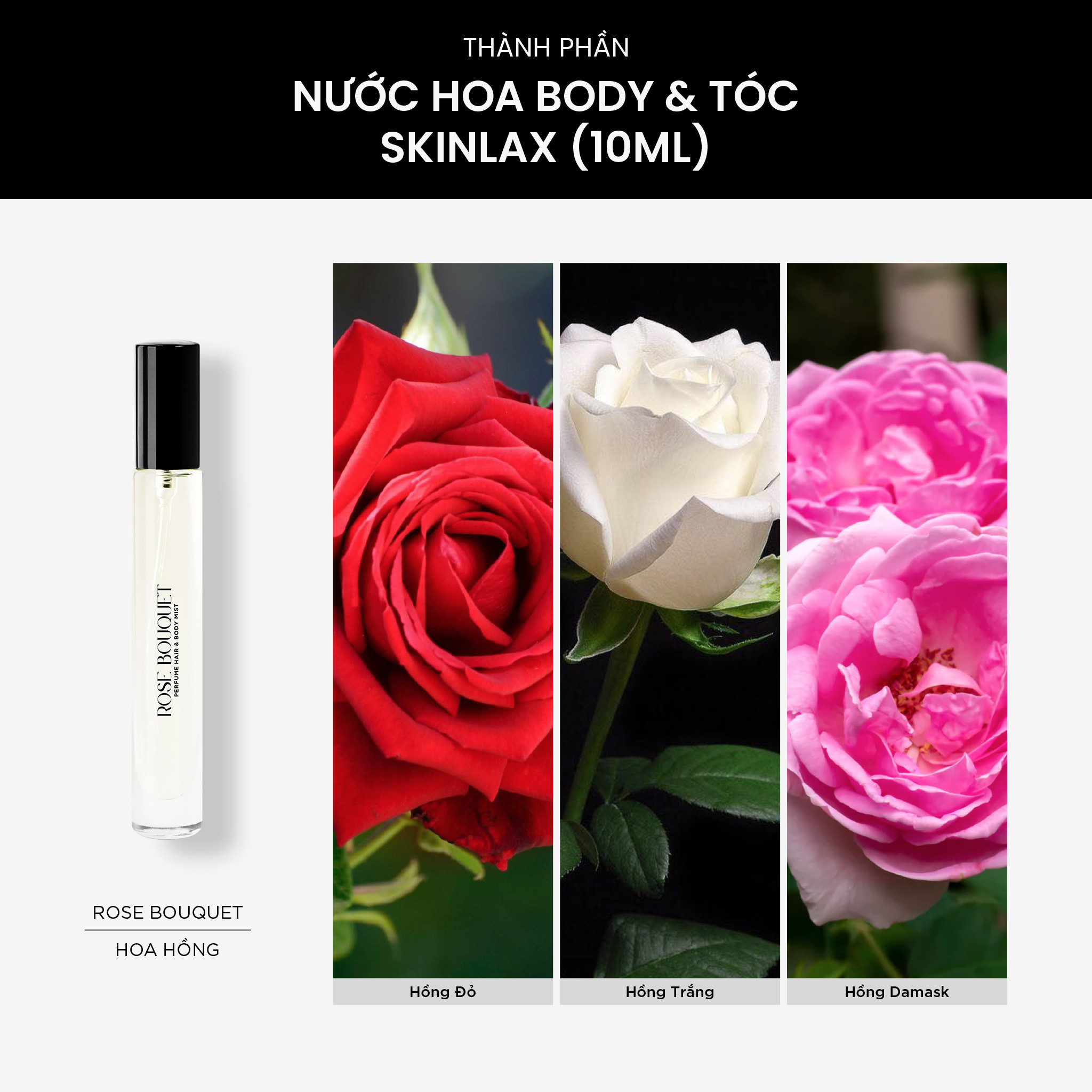 Nước Hoa Body Mist & Tóc SKINLAX ( 10ml )