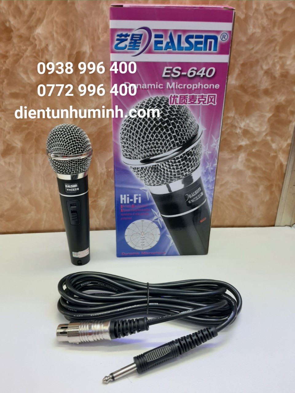 Micro karaoke có dây ealsem es 640