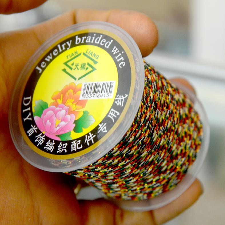 [HCM]Cuộn chỉ ngũ sắc đan vòng-xỏ chuỗi dài 50m