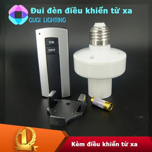 [Tặng khăn] ĐUI ĐÈN ĐIỀU KHIỂN TỪ XA CÓ REMOTE EZ27