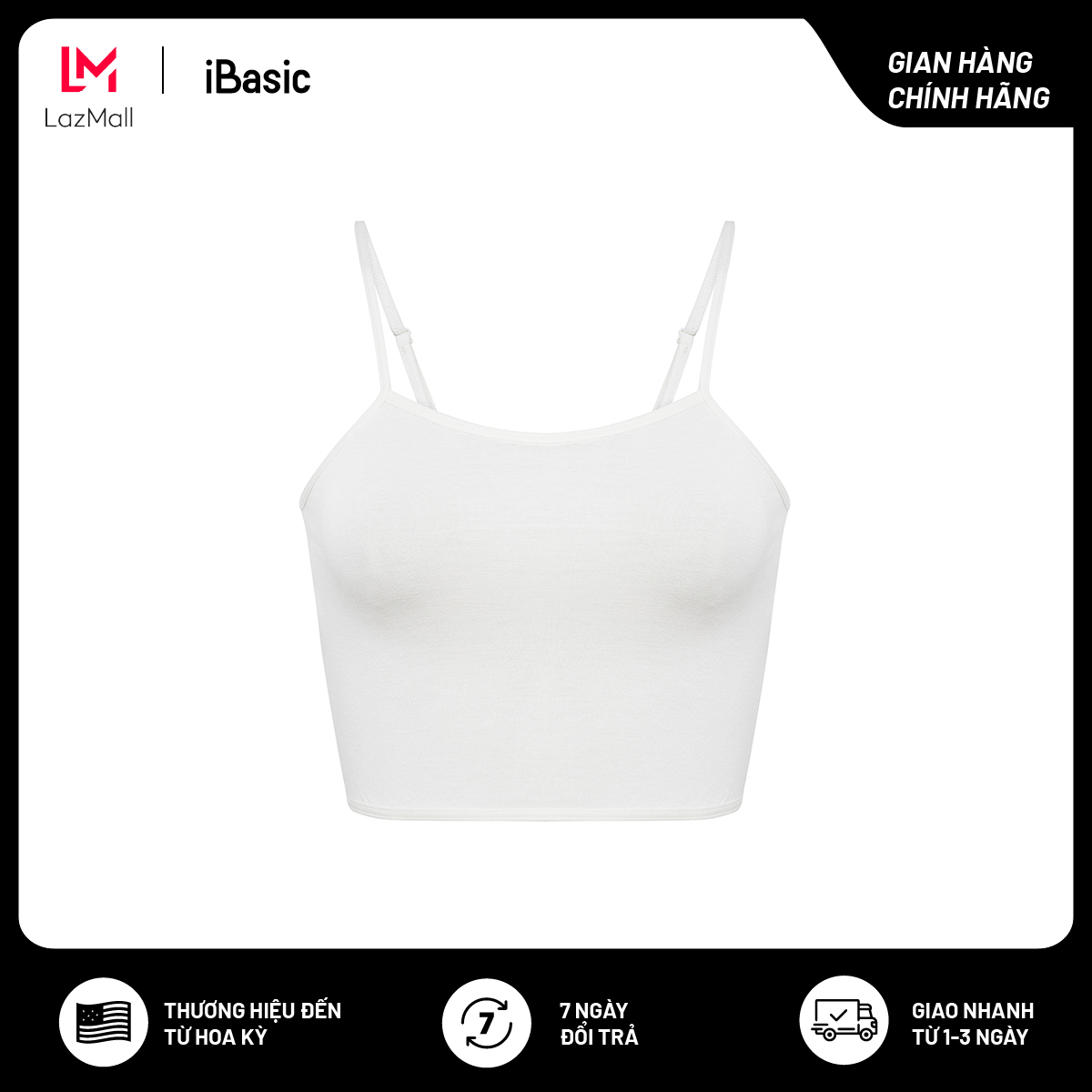 Áo lót cami ngắn cho học sinh iBasic VA111