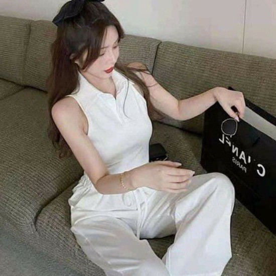 Áo Croptop Sát Nách Cổ Bẻ