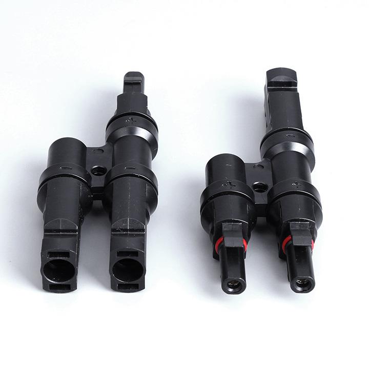 Cặp Jack kết nối phân nhánh MC4 2 đầu ra 1 M/M/F và F/F/M cút nối chuyên dụng cho cáp pin năng lượng mặt trời