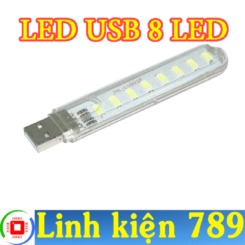 Bảng giá Đèn LED USB 8 LED sáng trắng - Linh Kiện 789 Phong Vũ