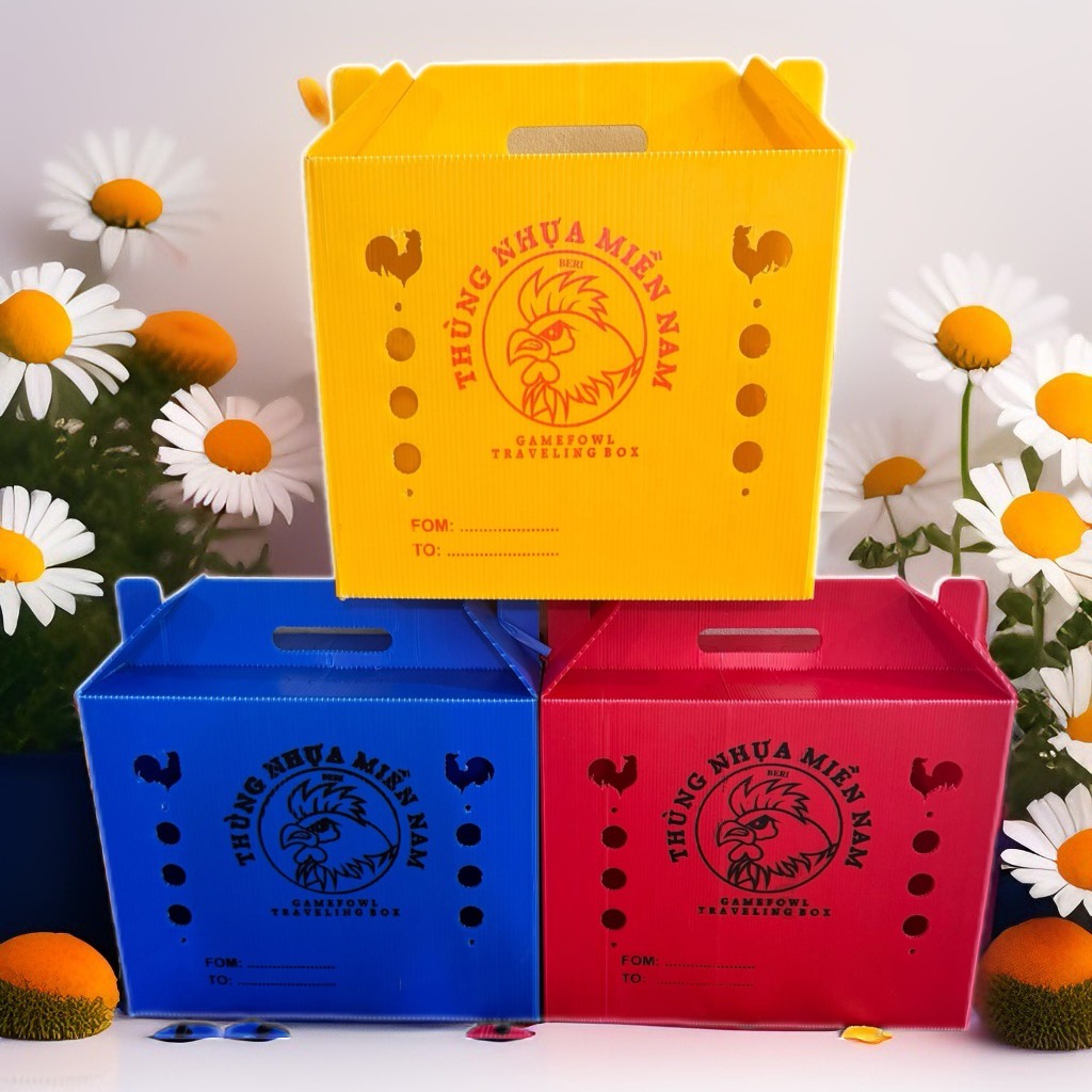 THÙNG NHỰA GÀ ,thùng gà, thùng nhựa, thùng nhua gà ngủ,thùng nhựa thú cưng, thùng vận chuyển gà @thùngMÀU NGẨU NHIÊN