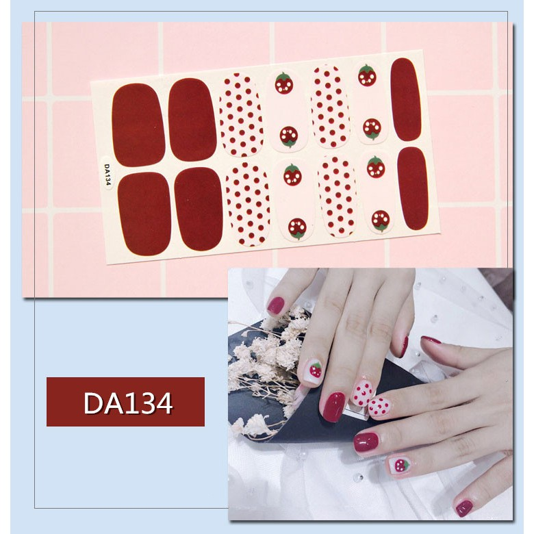 Set 14 Nhãn Dán Móng, Sticker Dán Móng Nghệ Thuật mẫu mới 💖💖💖