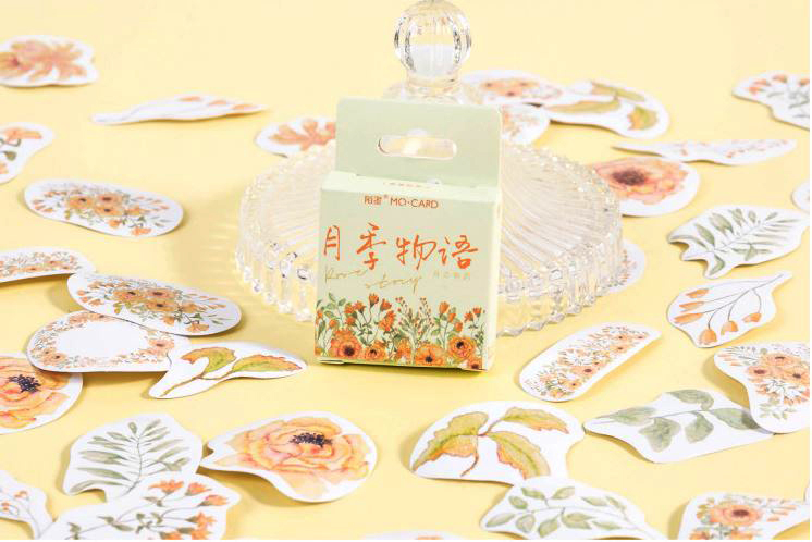 Bộ 46 Sticker Hoa Mùa Hạ E112