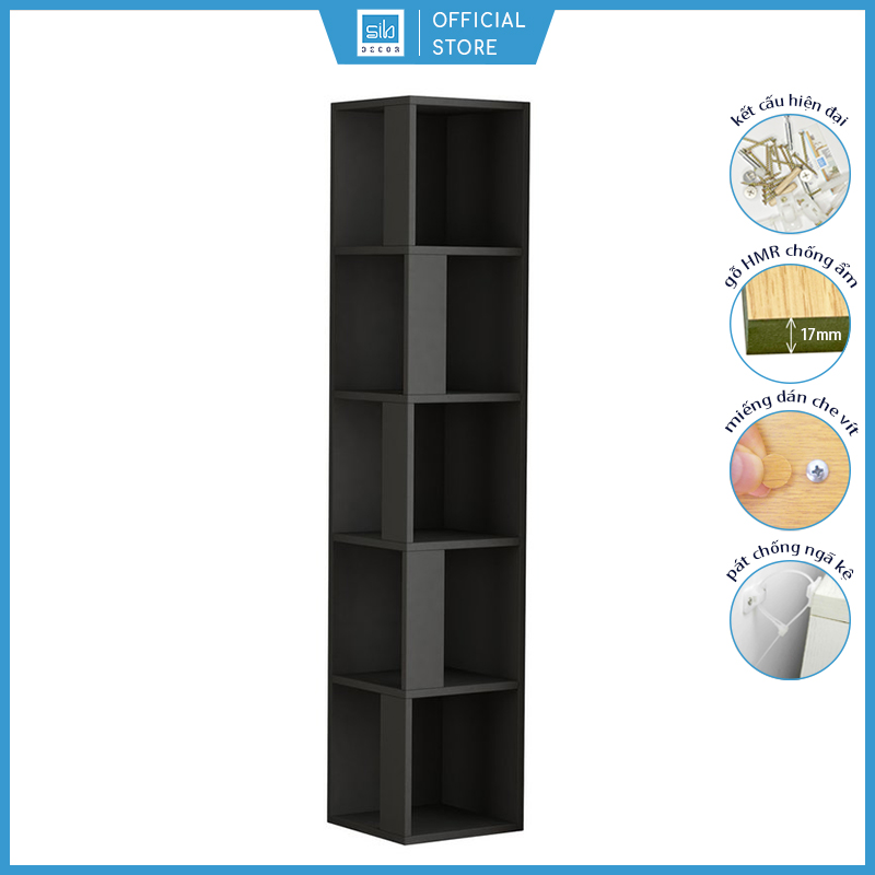 Kệ Gỗ Góc Tường 5 Tầng SIB Decor KS233