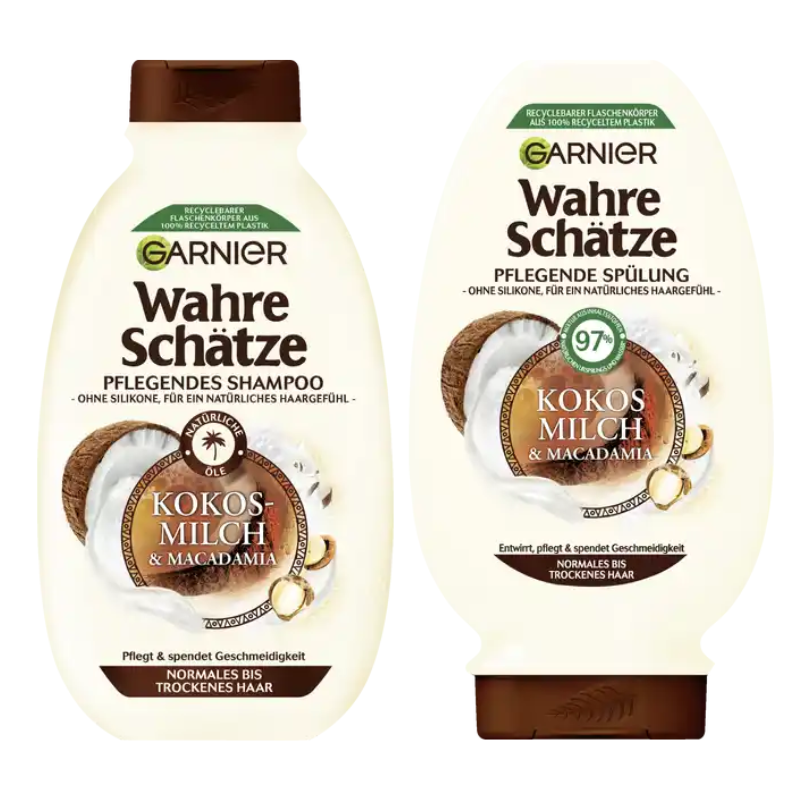 Dầu gội, kem ủ tóc Garnier Wahre Schatze - Hàng Đức