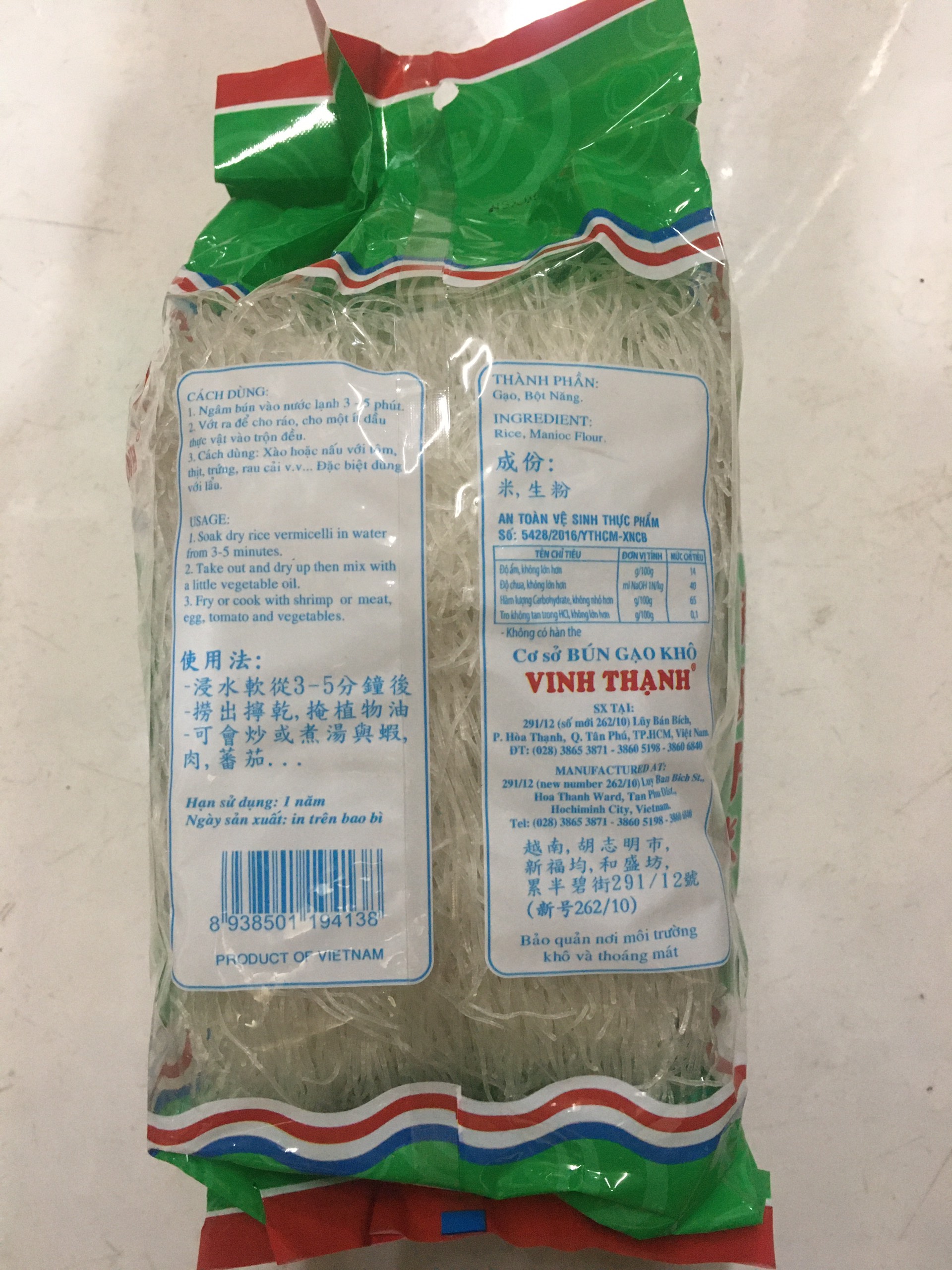 Bún khô Vinh Thạnh 500gr