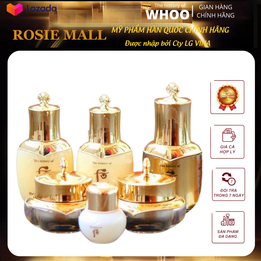 Bộ dưỡng tái sinh Đông Y Whoo Cheongidan Radiant Rejuvenating 6sp. Mỹ phẩm chính hãng Hàn Quốc