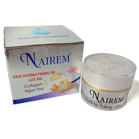 Kem dưỡng trắng da - Giữ ẩm Nairem 12g (Trắng)