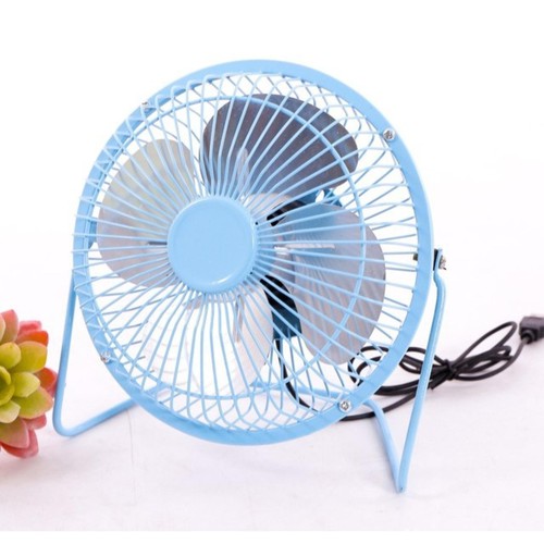 Quạt mini để bàn Cổng cắm USB lồng sắt lileng-819 siêu mát
