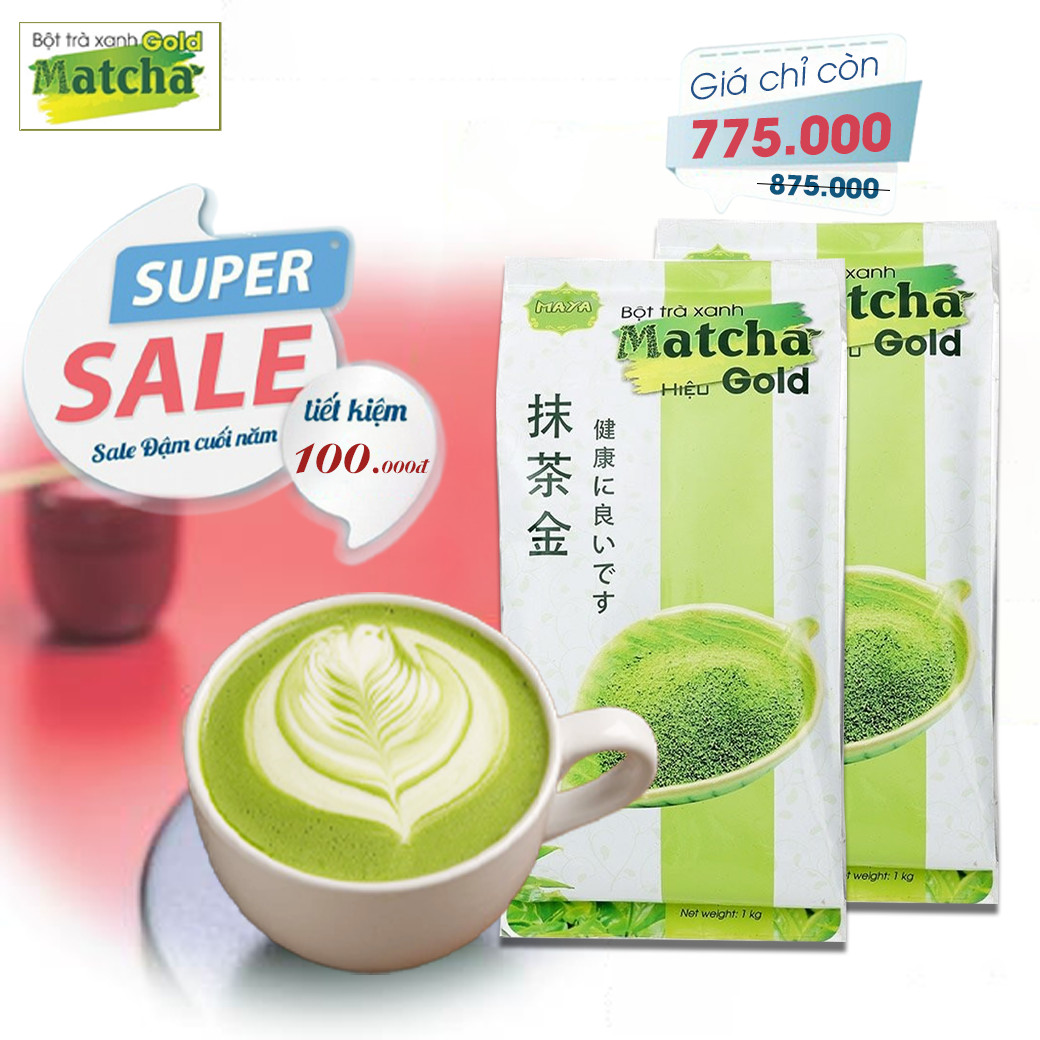 [HCM] 2 túi Bột trà xanh MATCHA - 2 túi x 500g