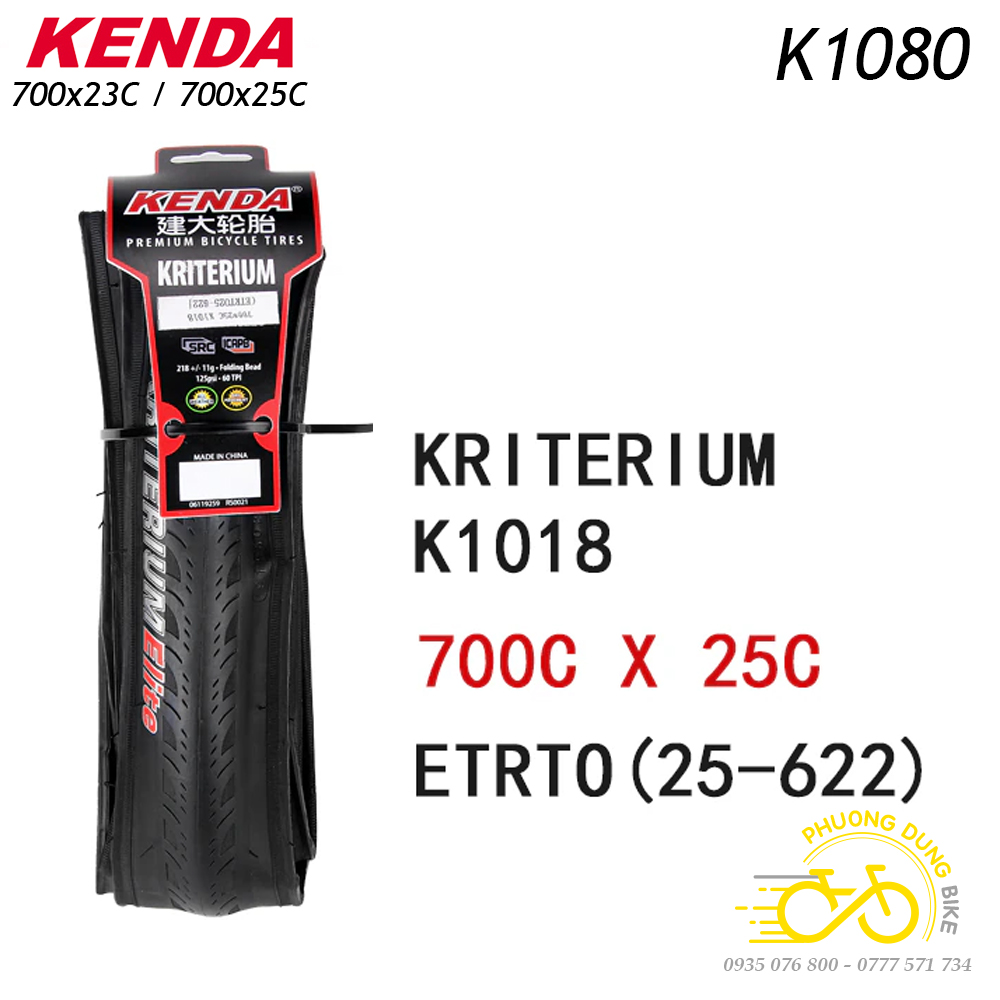 Lốp (Vỏ) gấp xe đạp KENDA KRITERIUM Elite K1018 700x23C / 700x25C - 1 Chiếc