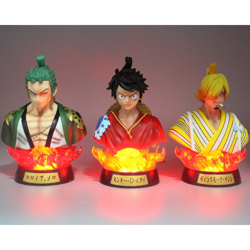 (Siêu hot) Mô hình Zoro luffy hải tặc mũ rơm ( one piece ) có đèn led