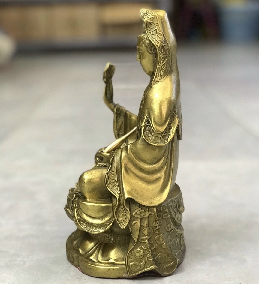 Tượng phật bà quan âm bằng đồng MS66