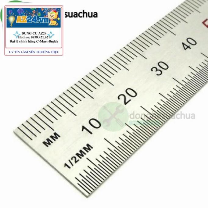 Thước lá C-Mart D0019-300 300mm (30cm) (Đài Loan)