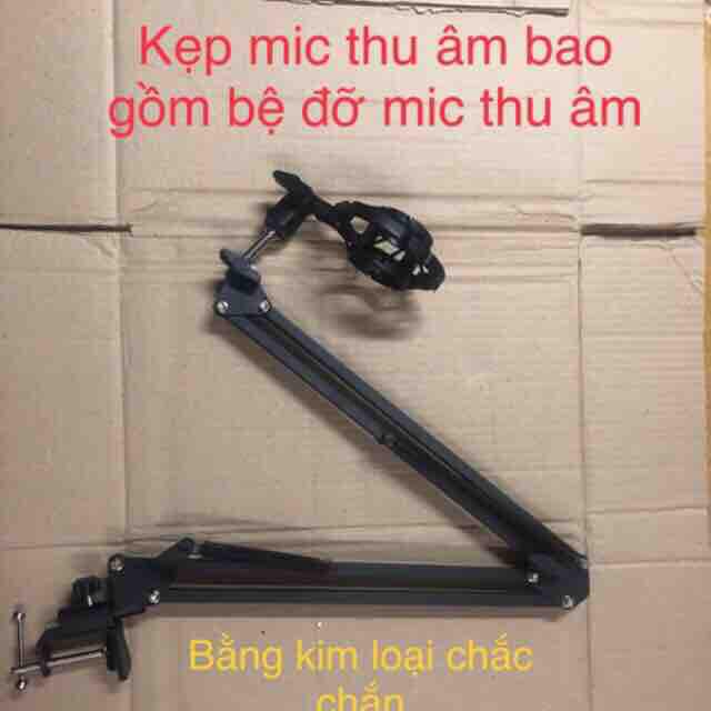 Bệ đỡ kẹp bàn và bệ đỡ mic thu