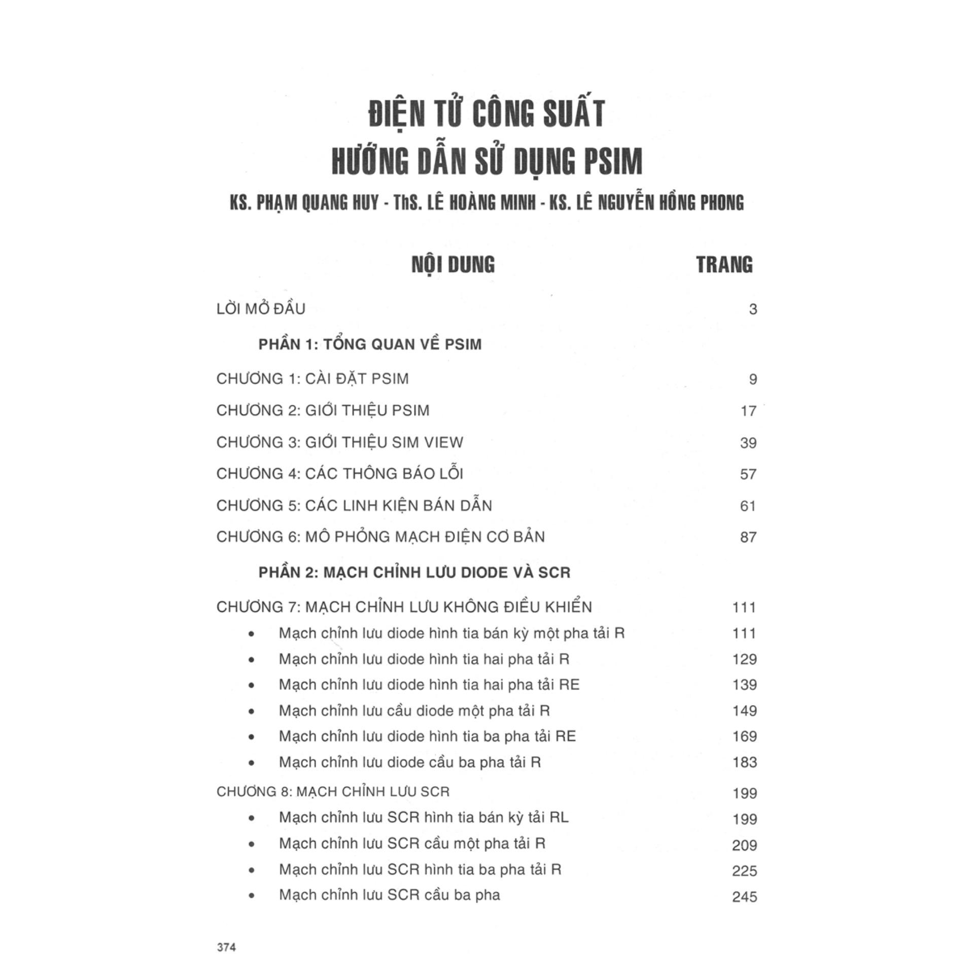 Điện Tử Công Suất - Hướng Dẫn Sử Dụng PSIM