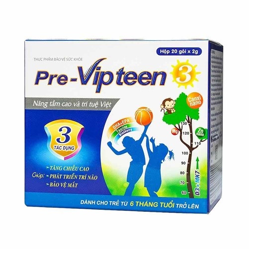 Cốm Pre-Vipteen 3 - Bổ Sung Canxi Cho Trẻ